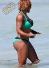 Serena Williams spotted out on the beach in Miami Beach, Florida – April 2nd 2010