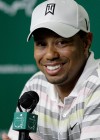 Tiger Woods at his press conference at the National Golf Club in August, GA prior to the 2010 Masters Tournament