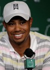 Tiger Woods at his press conference at the National Golf Club in August, GA prior to the 2010 Masters Tournament