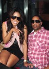 Amerie & her fiance/manager Lenny Nicholson at Mia at Biscayne in Miami, FL