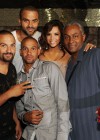 Tony Parker with younger his brothers TJ and Pierre, his father Tony Parker Sr. and his wife Eva Longoria // Tony Parker’s 28th Birthday Part at Eve Nightclub in Las Vegas