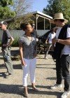 Alicia Keys on the set of her “Unthinkable” music video in Piru, CA