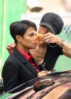 Janet Jackson on the set of “For Colored Girls Who Have Considered Suicide When the Rainbow is Enuf” in Harlem, New York City – June 3rd 2010