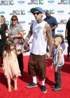 Travis Barker with his kids // 2010 BET Awards – Red Carpet