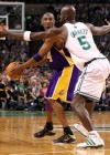 Kobe Bryant (Lakers – #24) and Kevin Garnett (Celtics – #5) // NBA Finals 2010 – Game 3: Boston Celtics vs. Los Angeles Lakers