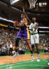 Andrew Bynum (Lakers – #17) and Kevin Garnett (Celtics – #5) // NBA Finals 2010 – Game 3: Boston Celtics vs. Los Angeles Lakers