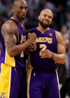 Kobe Bryant (Lakers – #24) and Derek Fisher (Lakers – #2) // NBA Finals 2010 – Game 3: Boston Celtics vs. Los Angeles Lakers