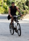 Usher riding his bike in West Hollywood, CA – June 13th 2010