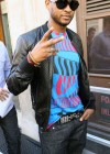 Usher spotted outside the Mayfair Hotel in London signing autographs – June 4th 2010