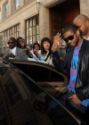 Usher spotted outside the Mayfair Hotel in London signing autographs – June 4th 2010