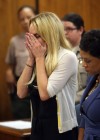 Lindsay Lohan (pictured with her lawyer Shawn Chapman Holley) crying // Lindsay Lohan’s Probation Revocation Hearing at the Beverly Hills Courthouse in Los Angeles – July 6th 2010