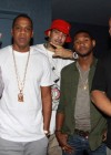 Mike Kyser, Jay-Z, French Montana, Usher and Shawn “Pecas” Costner