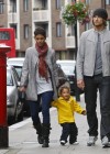 Halle Berry and Gabriel Aubrey with their daughter Nahla