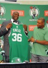 Shaquille O’Neal and Boston Celtics coach Doc Rivers