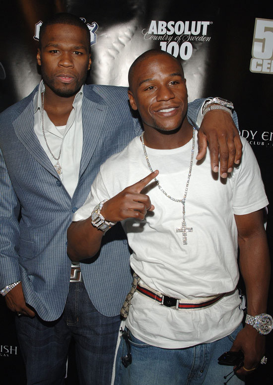 50 Cent Comes to Floyd Mayweather Jr.'s Defense About Domestic Abuse ...