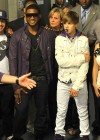 Usher & Justin Bieber backstage