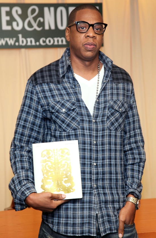 Jay Z Signs Copies Of His New Book Decoded In New York City