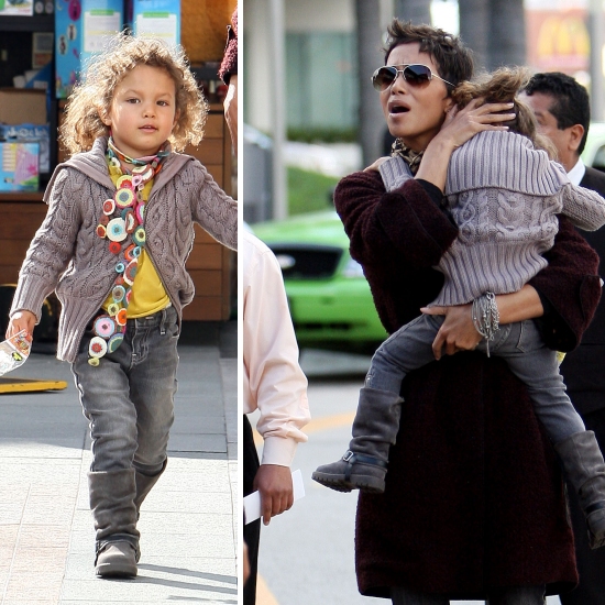 A VERY Protective Halle Berry Takes Her Daughter Nahla Shopping in Los ...