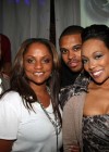 Derek Fisher, Candace Fisher, Shannon Brown and Monica