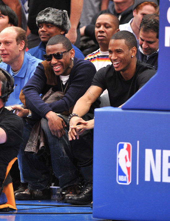 Courtside Shots: Fabolous, Trey Songz and Amber Rose at the New York ...