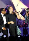 Jay-Z, Chris Martin (from Coldplay) and Kanye West