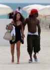 Lil Wayne and his new “mystery” girl at the beach in Miami