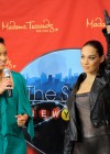 Alicia Keys admiring her wax figure at Madame Tussaud’s in NYC