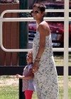 Halle & Nahla spend a day at the park in L.A.