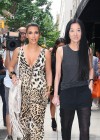 Kim Kardashian goes wedding dress shopping with sister Kourtney at Vera Wang in NYC