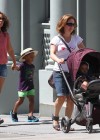 Alicia Keys taking her son Egypt and step-son Kasseem Dean Jr. on an afternoon stroll in New York City