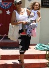 Halle Berry & Nahla leaving pre-school
