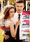 Justin Bieber & Mila Kunis cover August 2011 Elle Magazine
