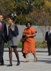 Obama family with Bernice King, (C), Martin Luther King III and Andrea King with daughter Yolanda (R)