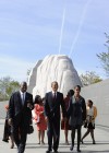 The Obama family visits the MLK memorial in D.C.