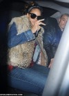 Rihanna and Dudley leaving the O2 arena following Rihanna’s concert