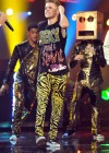Justin Bieber performing with LMFAO