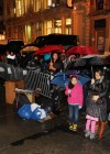 Crowds wait in the cold and rain for Mindless Behavior