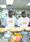 NY Giants team members Ramses Barden, Chris Canty, Kevin Boothe and Jim Cordle
