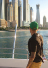 Chris Brown with girlfriend Karrueche in Dubai