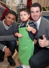 Diggy Simmons and Kevin Jonas at the St. Jude Holiday party