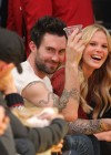 Adam Levine with his girlfriend Anne Vyalitsyna