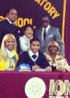Justin Combs & family (mom Misa Hylton, dad Sean “Diddy” Combs and grandmom Janice Combs)
