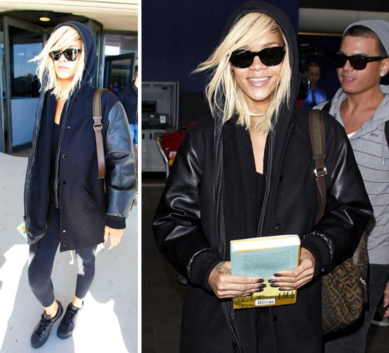 Blonde-Haired Rihanna Touches Down in New York City [PHOTOS]