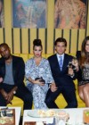 Kim Kardashian and Kanye West with the Kardashian family