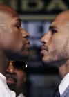 Floyd Mayweather Jr. and Miguel Cotto stare down (May 2)