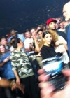 Beyonce and Kim Kardashian together at Kanye West and Jay-Z’s “Watch the Throne” concert in Birmingham  (UK)