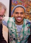 Chris Brown with Ron English