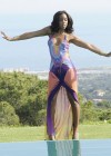Kelly Rowland on the set of “Summer Dreaming” music video in Barcelona, Spain