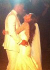 Meagan Good and DeVon Franklin at their wedding