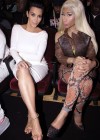 Kim Kardashian and Nicki Minaj in the front row of the audience at the 2012 BET Awards